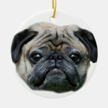 Pug dog ornamnet christmas ornaments