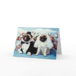 Pug Dog Wedding Card