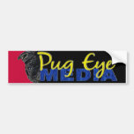 Pug Eye Media Bumper Sticker