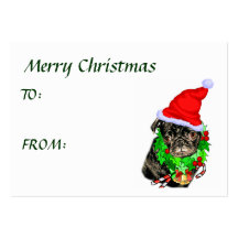 Pug  Funny Christmas Gifts Business Card Templates
