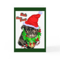 Pug  Funny Christmas Gifts cards