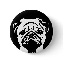 Pug Gifts - Button