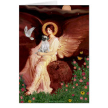 Pug H (fawn) - Seated Angel Cards