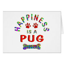Pug Happiness Greeting Cards