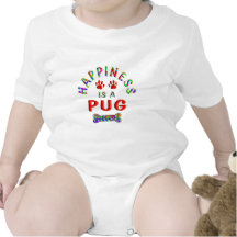Pug Happiness Tee Shirts