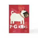 Pug Hugs Greeting Card
