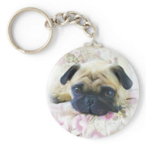 Pug Keychain