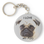 Pug Keychain