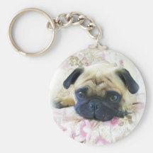 Pug Keychain
