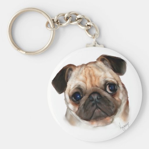 Pug Keychain