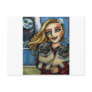 Pug lady love postcards