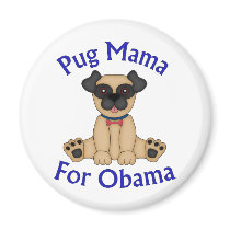 Pug Mama For Obama Tees and Gifts