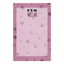 Pug MOM Personalised Stationery