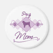 Pug Mum Fridge Magnet