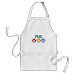 PUG Mum Paw Print 1 Aprons