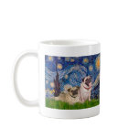 Pug Pair (fawn) - Starry Night mugs