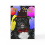 Pug party invitation cards