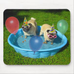 Pug Pool Party Mouse Pad mousepads
