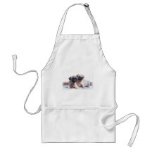 Pug puppies Apron