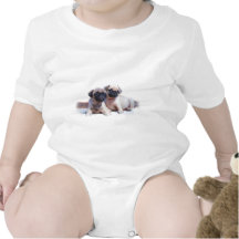 Pug puppies baby shirt