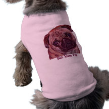Pug Puppy "Bah Hum Pug" Dog Sweater Pet T-shirt