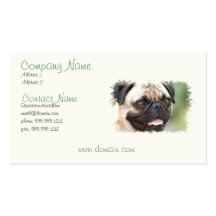 Pug Puppy Dog Business Card