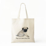 Pug Puppy Tote Bag