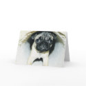 Pug Puppy Valentine's Day Greeting Card #3