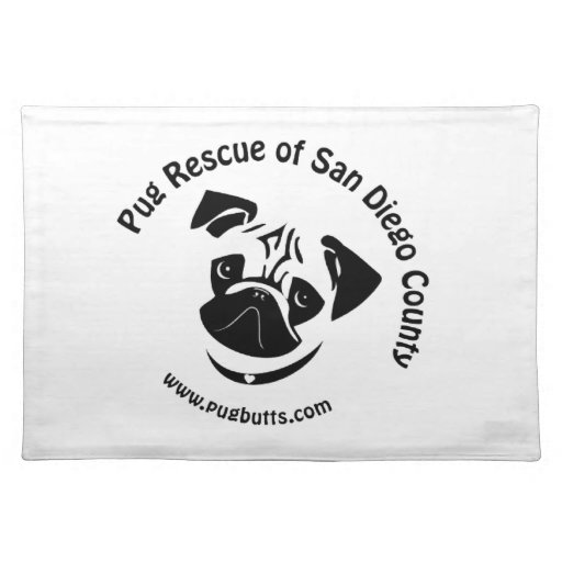 pug rescue of san diego pug rescue of san diego county logo placemats zazzle co uk pug rescue of san diego pug rescue of san diego county logo placemats zazzle co uk