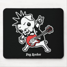 Pug Rocker Mousepad
