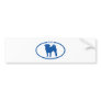 Pug Silhouette Bumper Sticker