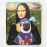 Pug (Sir) - Mona Lisa - Customised mousepads