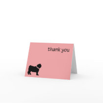 Pug Thank you Card