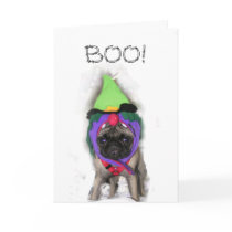 Pug Witch Card
