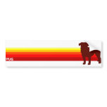 Pug With Stripes Bumper Sticker bumper stickers