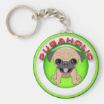 Pugaholic Keyring Keychains