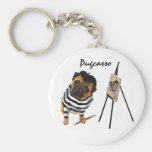 Pugcasso Keychain
