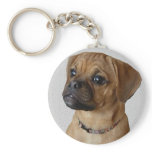Puggle Lovers Gifts Keychain