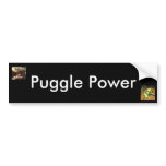 Puggle Power Bumper Sticker