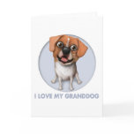 Pugle - Love My Granddog cards