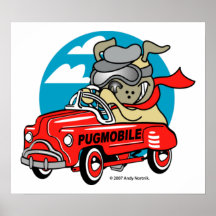 Pugmobile Posters
