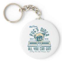 Pug's Diner 50s Retro Vintage Keychains