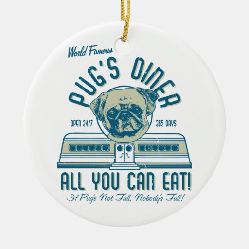 Pug's Diner Ornaments