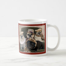Pugs in Plaid Pug Mug by Pugs and Kisses