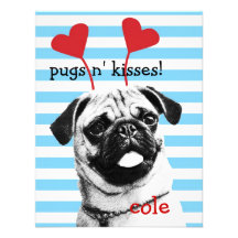 Pugs n' Kisses Valentine Card