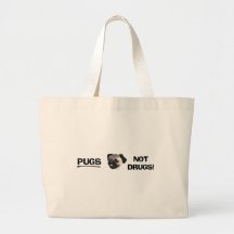 Pugs Not Drugs Bag