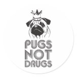 Pugs Not Drugs stickers
