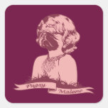 Pugsy Malone Square Sticker