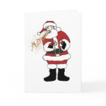 Puking Santa Christmas Card
