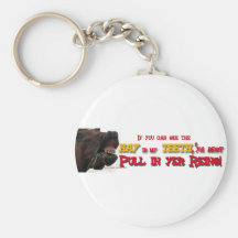 Pull in reins Funny Horse Key Chain